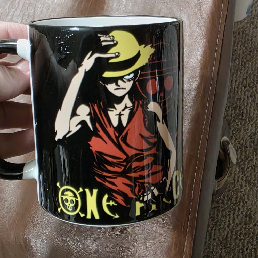 Anime Coffee Mug One Piece Monkey D Luffy Straw Hat EUC Abystyle